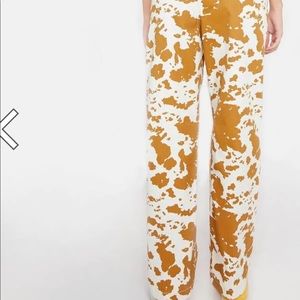 Obey Cow Print Pants NWT size 28